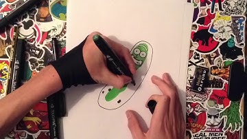 How To Draw Pickle Rick (Rick And Morty)