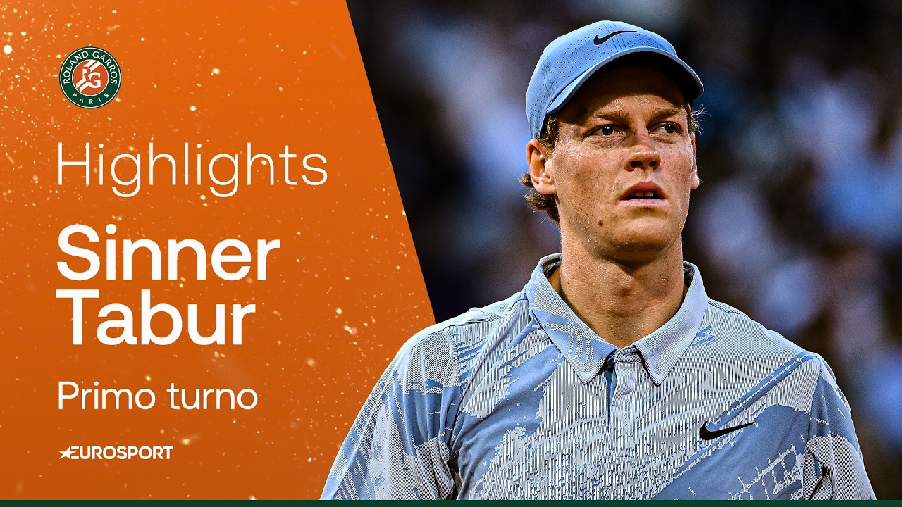 SINNER, la PRIMA a Parigi contro Tabur è (quasi) una PASSEGGIATA | HIGHLIGHTS | Roland Garros 2026