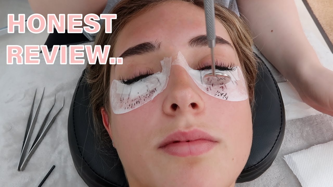 GETTING EYELASH EXTENSIONS FOR THE FIRST TIME! Process, Aftercare & Honest Review