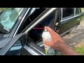 How to simply fix sticky and slow running electric windows on older cars demo 560sel 89 mercedes