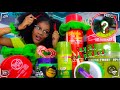 Only using Christmas colored products on my natural hair!! red &amp;green only!!