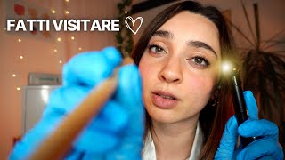 DOLCE DOTTORESSA TI VISITA NASO, OCCHI E GOLA 🤍 ASMR