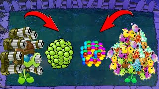 Gatling Pea vs All Pea Pvz vs All Zombies | Plants vs Zombies