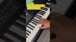 Playing F Major Scale Shorts | Play F Scale Shorts | Major Scales Shorts | Piano Shorts #shorts
