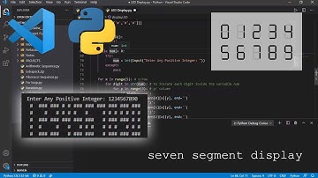 PYTHON PROGRAMMING | SEVEN SEGMENT DISPLAY