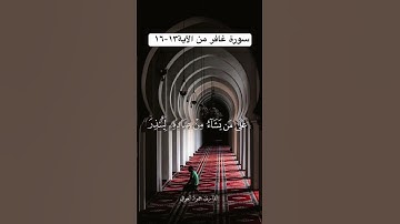 تلاوة خاشعة من سورة غافر من الآية١٣-١٦ للقارئ حمود العوفي #المصحف #لايك #اكسبلور #تلاوة_خاشعة