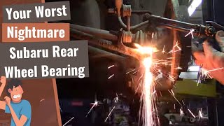 Rust Belt Mechanics Nightmare 😱 - Subaru Rear Wheel Bearing