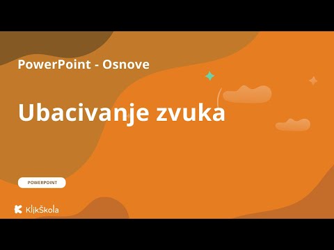 Video: Kako Umetnuti Zvuk U Powerpoint