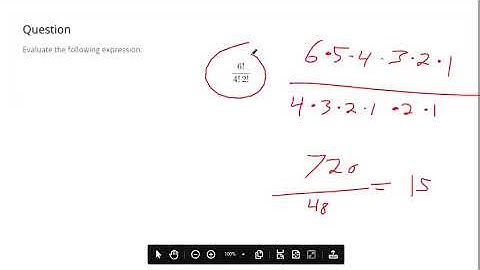 Evaluate an expression with factorials