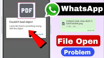 unable to open pdf in whatsapp | looks like there