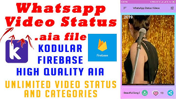 (2019) Professional Dynamic Video Status App Aia File | Kodular 🔥🔥 Airtable