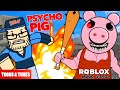 Psycho pig roblox piggy song  fgteev animated music