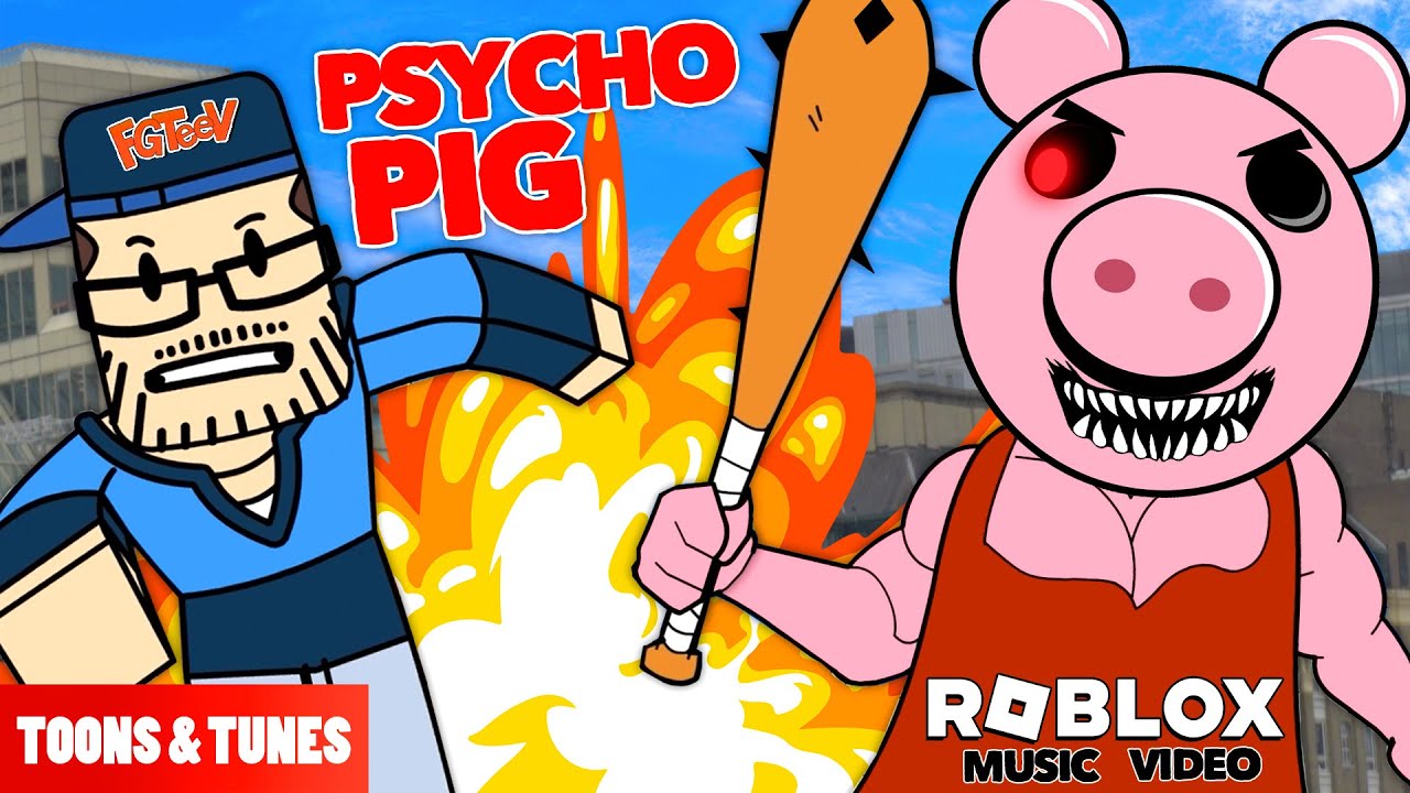 Psycho Pig (Roblox Piggy Song - FGTeeV Animated Music Video) - YouTube ...