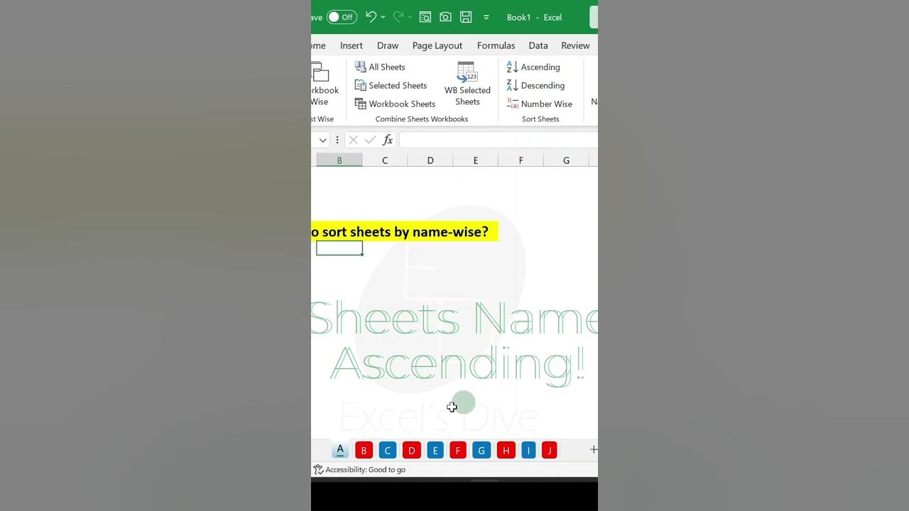 Sort sheets by name in excel vba excelsdive exceldive youtube