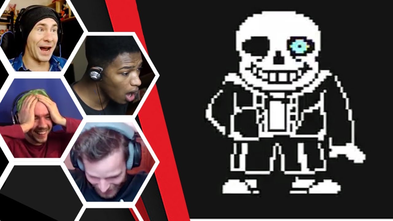 Let's Players Reaction To Sans His First Attack