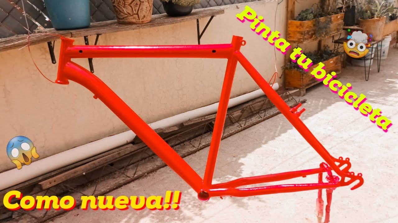 como pintar tu bicicleta con poco dinero DIY