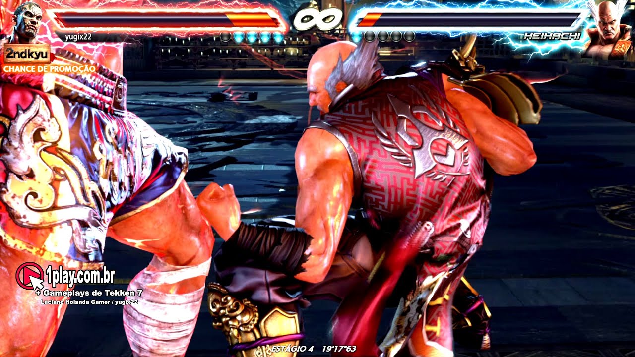 Tekken 7! Fahkumram (Muay Thai Fighter) vs. Heihachi Mishima (King of Iron Fist) Mishima Dojo Stage!