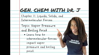 Vapor Pressure and Boiling Point | Gen. Chem With Dr. J