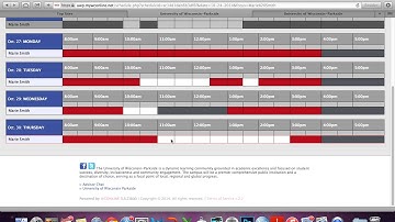 University of Wisconsin-Parkside: How to schedule an appointment using "wc online"