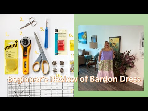 Beginner's Review of Bardon Dress pattern