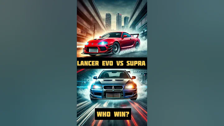 Mitsubishi Lancer EVO Vs Toyota Supra drag race