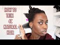 HOW TO TRIM 4C NATURAL HAIR |  FINALLY GETTING RID OF DEAD ENDS!!