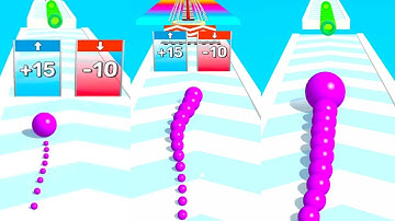 Snake Balls Run - All Levels 1-18 Gameplay