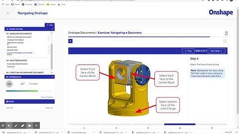 Onshape - Navigating a Document