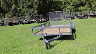 6X12 Gray Gps Utility Trailer
