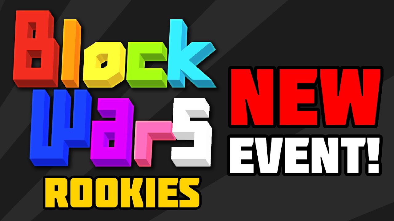 NEW SPECIAL BLOCK WARS EVENT ANNOUNCED! - YouTube