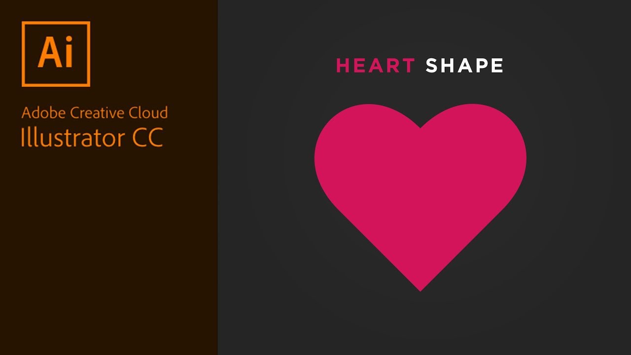 Create Heart Shape in Adobe Illustrator YouTube