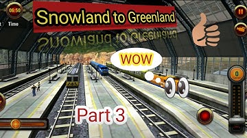 Train simulator 2022😀🤘|| Snowland to Greenland | # level 3