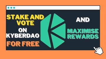 How to stake KNC for free and also maximise rewards| Kyber Network ( not available anymore )