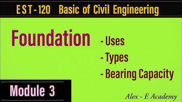 EST - 120 Basics of Civil Engineering | Foundation , Uses & It