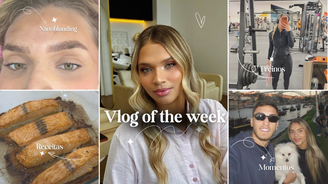 VLOG DA SEMANA EM PORTUGAL 🇵🇹 | rotina real, treino, receitas, nanoblanding & passeios
