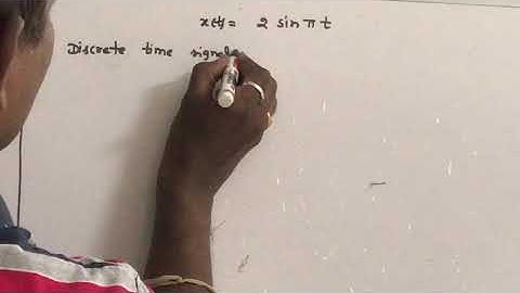 Continuous & Discrete time signals -problems