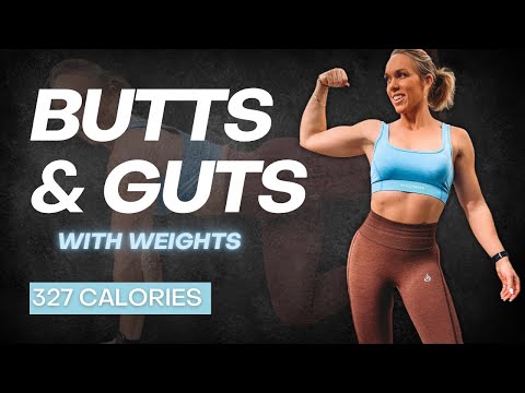 Build Your Butt & Shred Your Gut | GLUTES & ABS Workout with Weights