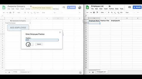Google Sheets - Adding to the User Interface and Cross Referencing