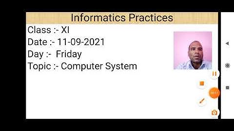 Class XI informatics Practices 11 09 2021 By Mr  Praveen Singh