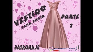 VESTIDO PARA FIESTA/ 15 AÑOS/ GRADUACION/ PASO A PASO/ PRINCIPIANTES/ TUTORIAL - YouTube