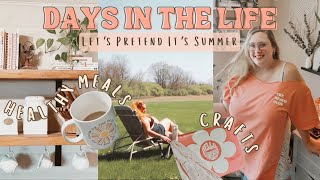 Let's Pretend It's Summer in Ohio ☀ fun crafts, my crunchy girl era, beach movies, + healthy meals