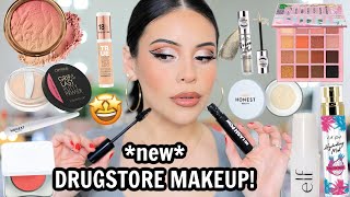 *new* DRUGSTORE MAKEUP Tested: Full face of first impressions…🤩 HITS & MISSES!