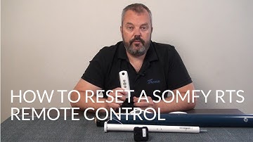 How to reset a Somfy remote control - RTS