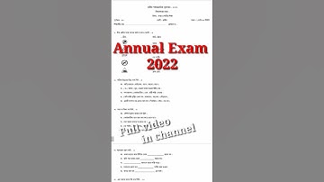 Class 3 Sastho & Sarirshikha question 3rd Summative Annual Exam 2022  #shorts