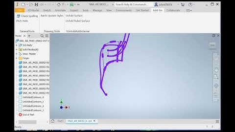 Unfold Double-Curvature Surfaces Inside Inventor