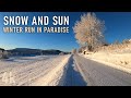 Virtual Run | King Winter | Gorgeous Snowy Nature Scenery in Norway | Perfect Treadmill Workout