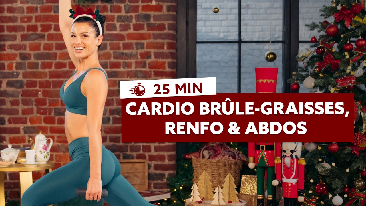 25MIN CARDIO BRÛLE-GRAISSES, RENFO & ABDOS EXPRESS - Sculpte ta shape à Noël avec Sissy Mua