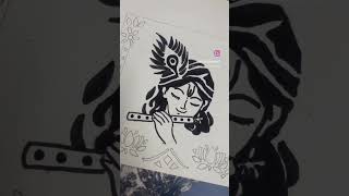 Sanjhi art #holidayhomework #students #subscribe #art #explore #krishna #diy #fypシ #project #model