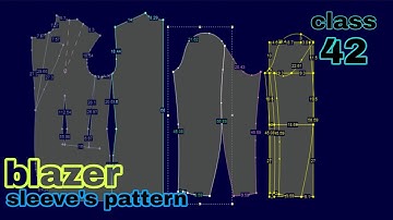 how to make blazer sleeve pattern | drafting | optitex pds