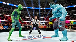 GREEN SPIDERMAN vs BLUE HULK - EPIC BATTLE